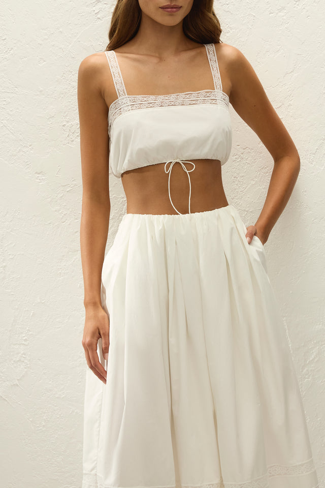 Renee Top Ixora Lace White