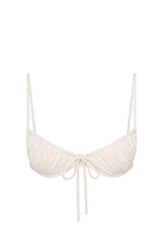 Halo Bikini Top Broderie Anglaise