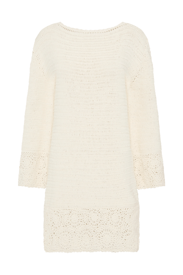 Ruia Handmade Crochet Dress Off White