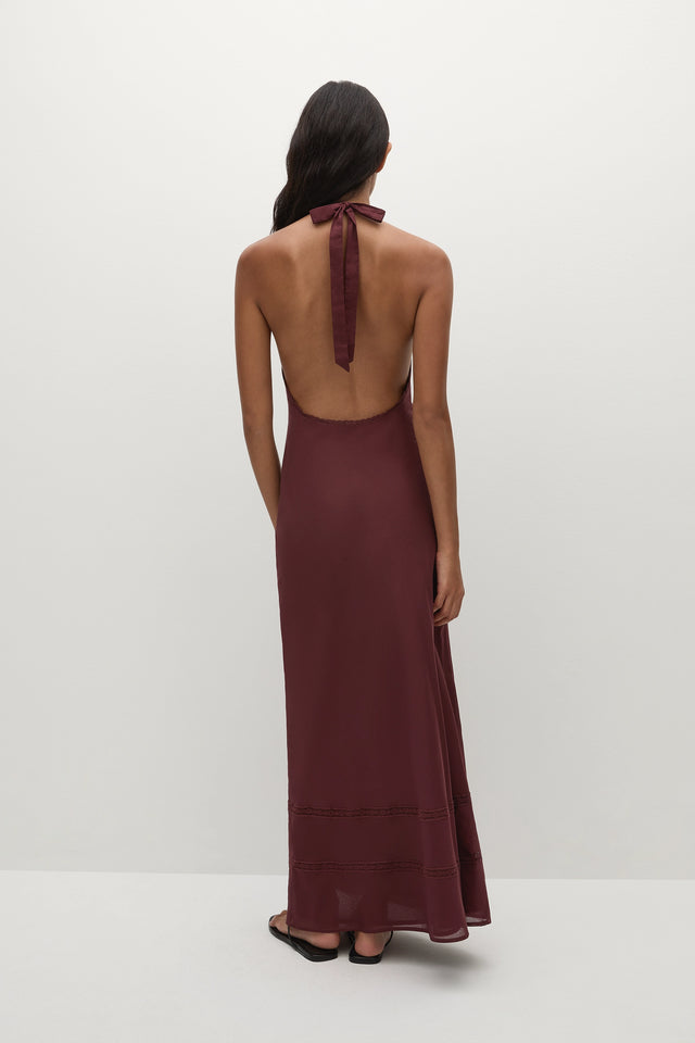 Jasmine Maxi Dress Bordeaux - Faithfull the Brand INT Jasmine Maxi Dress Bordeaux - Faithfull the Brand INT