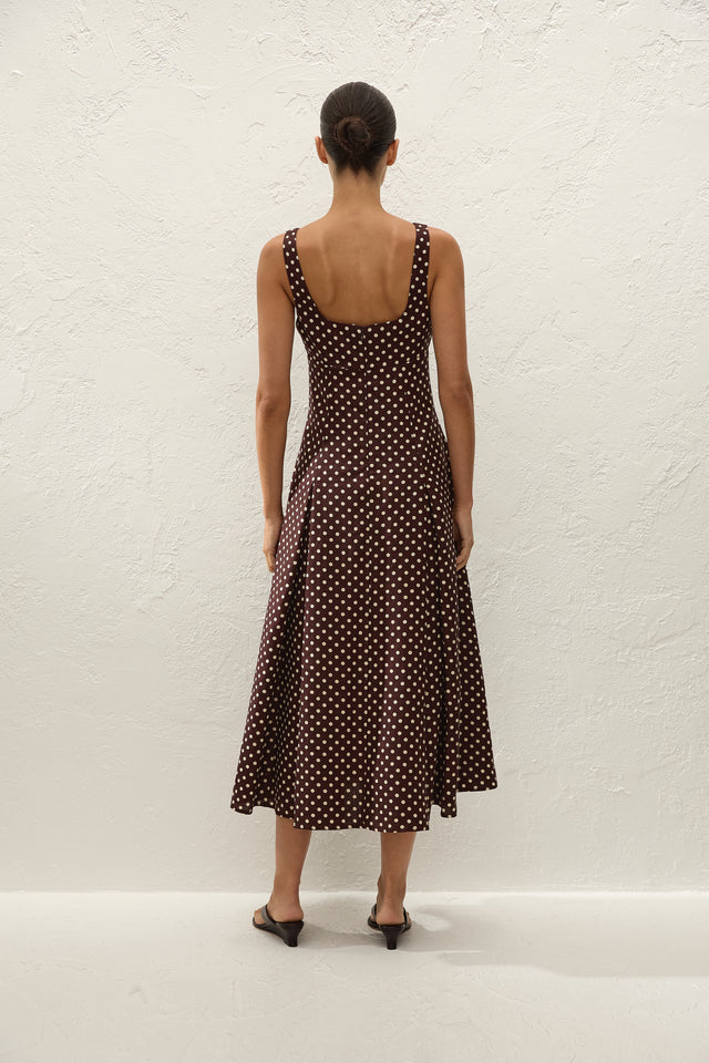Esme Midi Dress Martinha Polka Dot