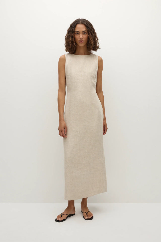 faithful midi dress Faithfull the brand El Palma Midi Dress Pacific Blue