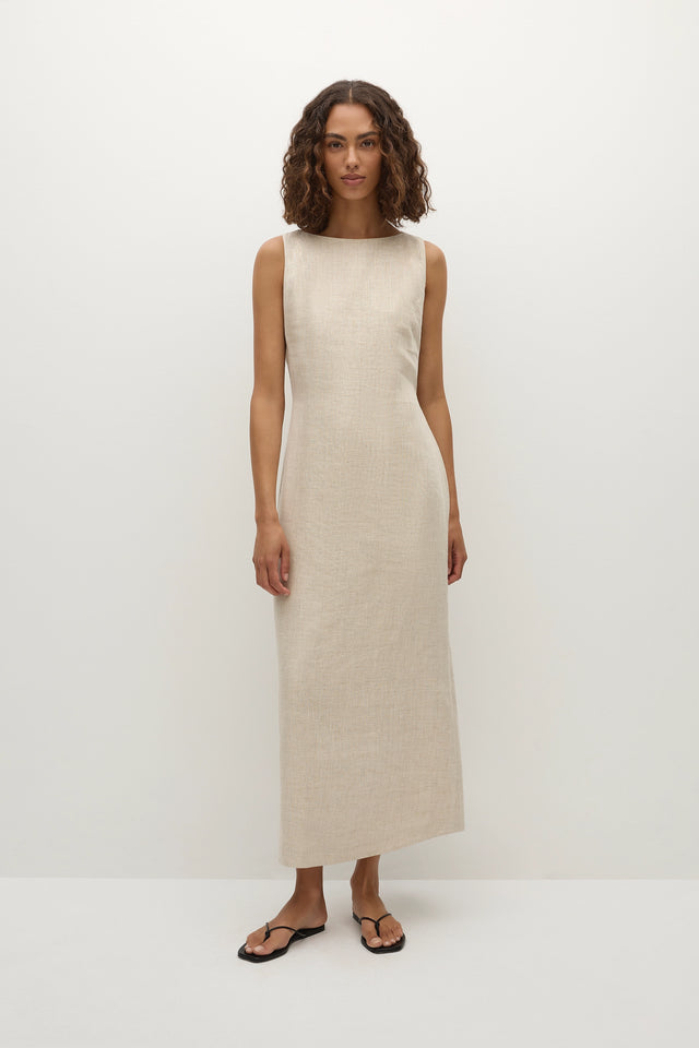 Taylor Midi Dress Natural