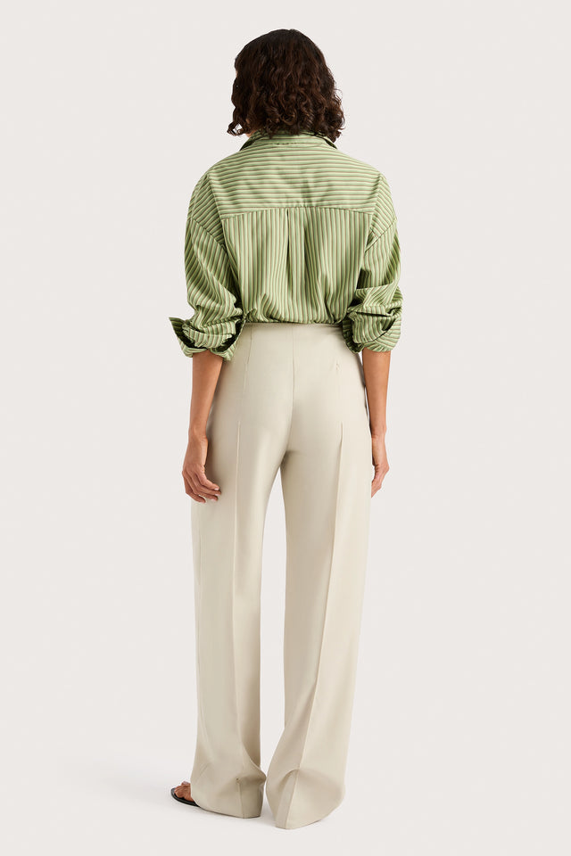 Freja Shirt Green Stripe