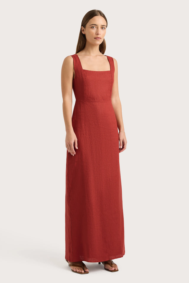 Lais Midi Dress Garnet