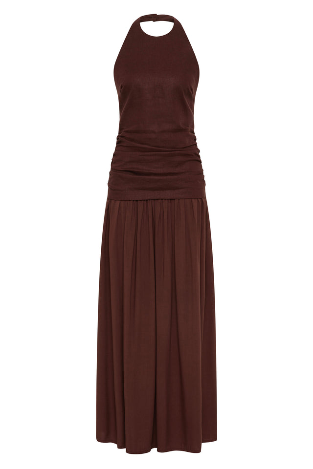 faithfull the brand halter dress Murano Midi Dress Giardino