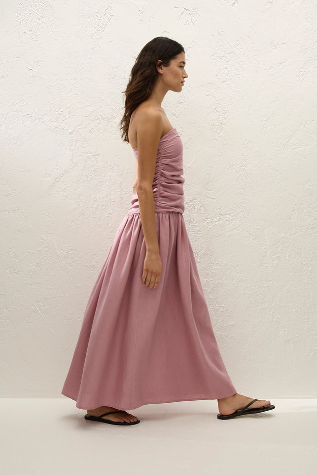 Sacha Maxi Dress Dusty Mauve - Faithfull the Brand INT Sacha Maxi Dress Dusty Mauve - Faithfull the Brand INT