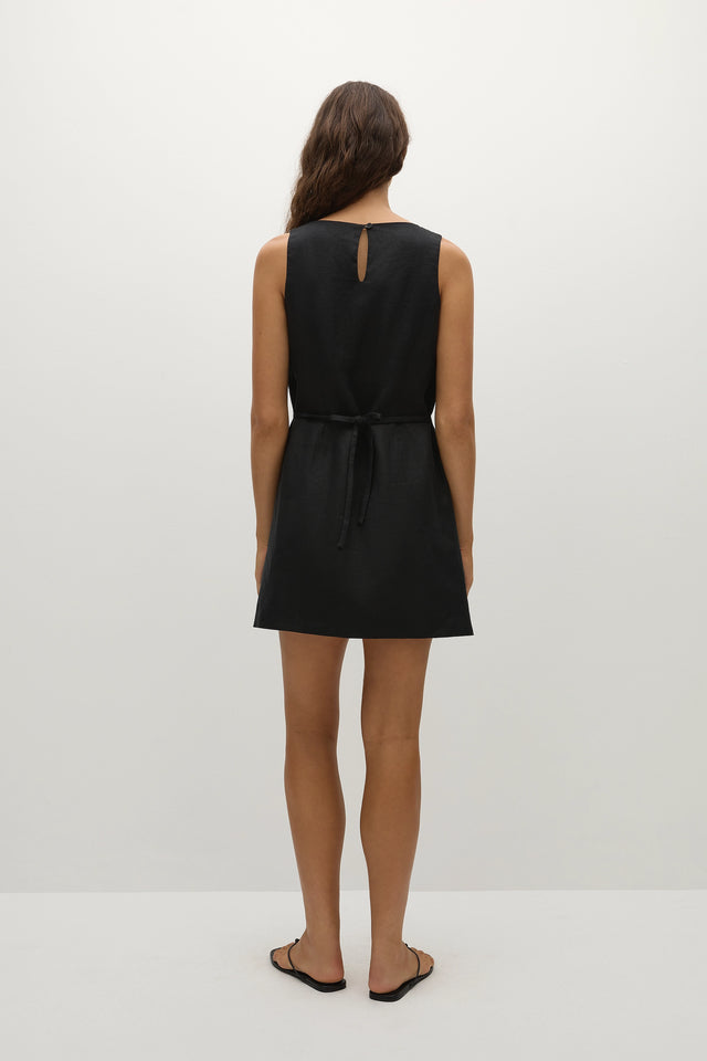 Faithfull | Women's Kelly Mini Dress Black | XS Faithfull | Women's Kelly Mini Dress Black | XS