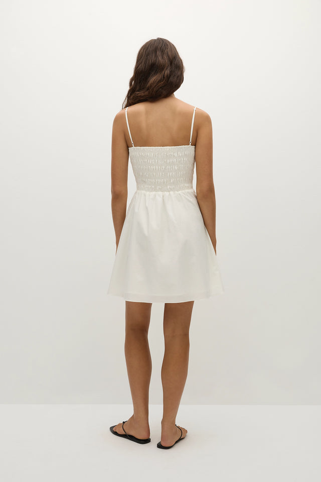 Jean Mini Dress White