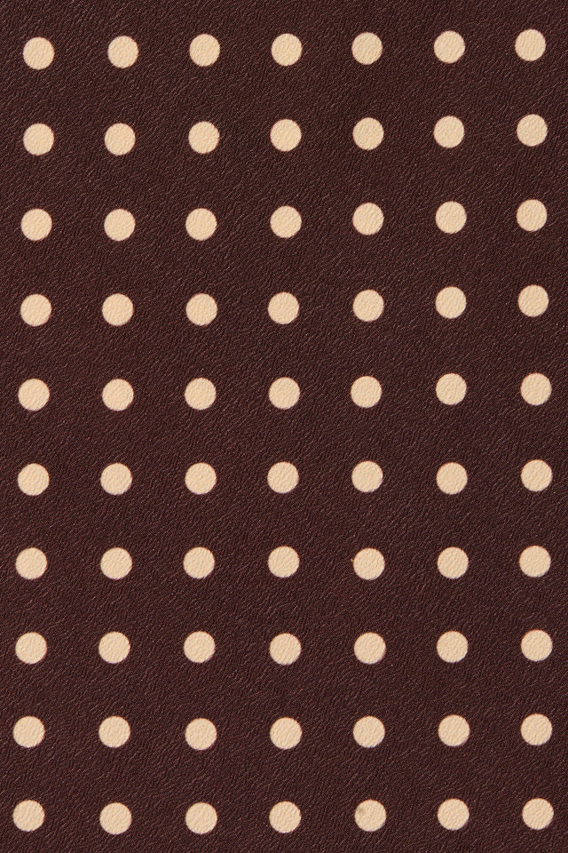 Graciela Mini Dress Polkadot Chocolate Plum