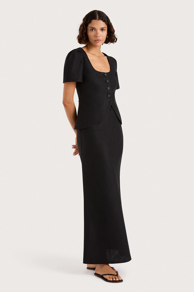 Faye Skirt Black - Faithfull the Brand INT Faye Skirt Black - Faithfull the Brand INT