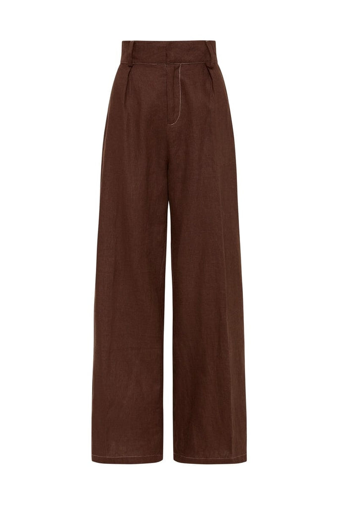 Classiques Entier Coca Brown Fluid Trouser Pants Women's Size 14