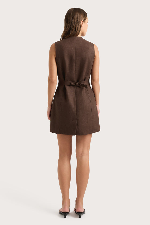 Jane Mini Dress Bistre