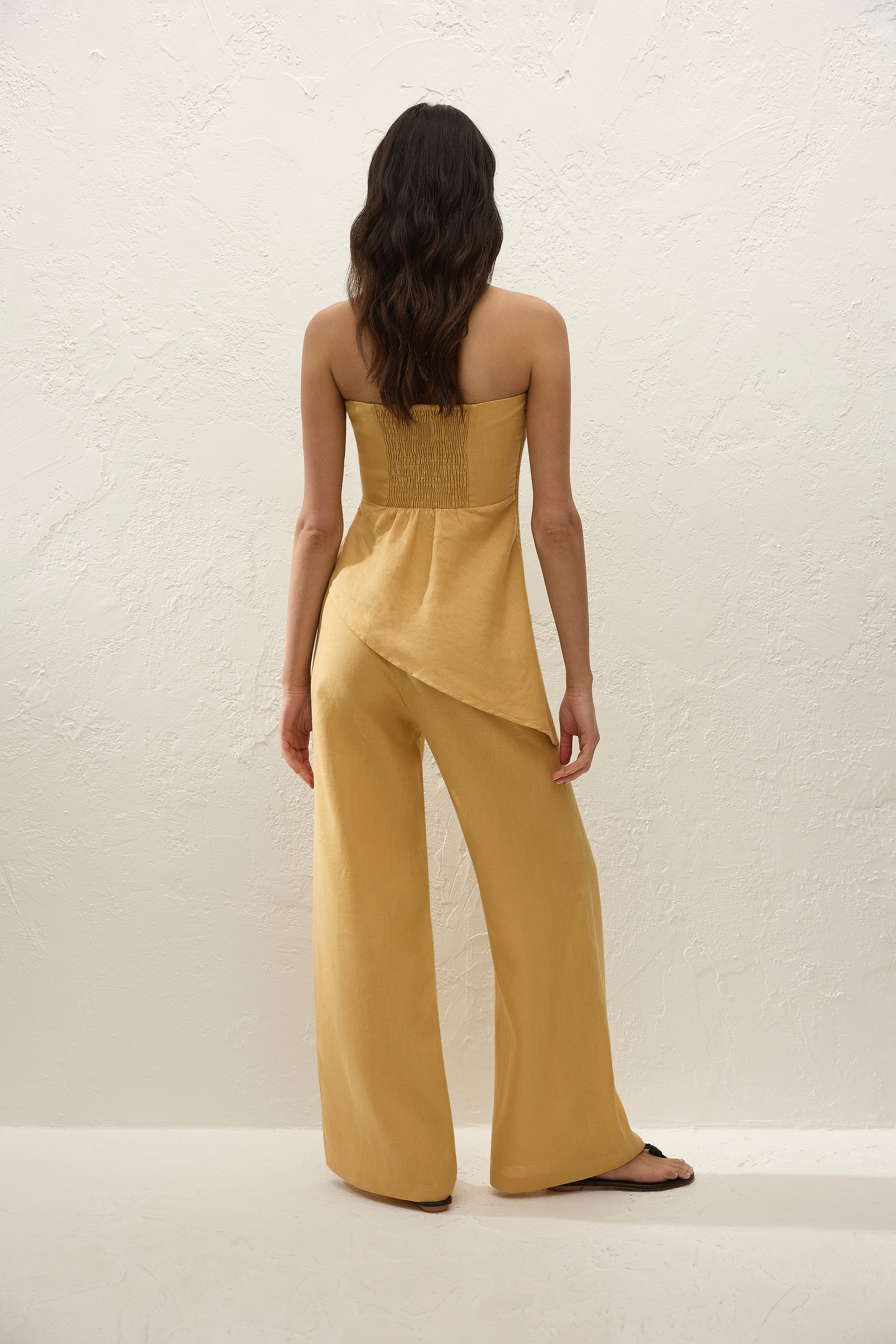 ボトムス・スパッツ apolina Pia Trousers - Golden 7-9y Syna Pant Marigold - Faithfull the Brand INT