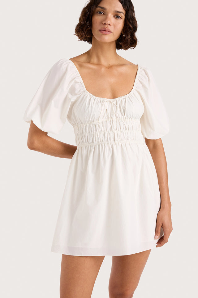 Sophia Mini Dress White