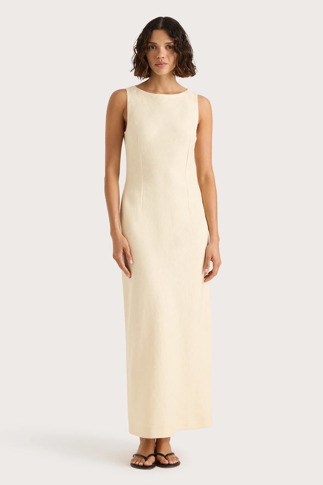Faithfull | Women's Lydie Maxi Dress Butter - Final Sale | XL Faithfull | Women's Lydie Maxi Dress Butter - Final Sale | XL