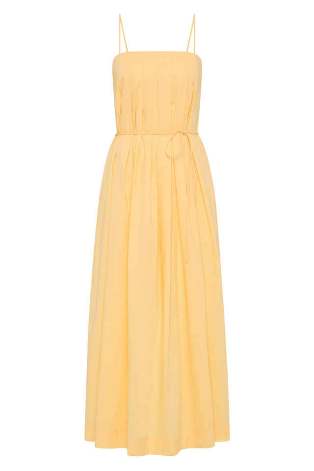 banana midi dress Blue Spring Bananas Midi Dress FARM Rio