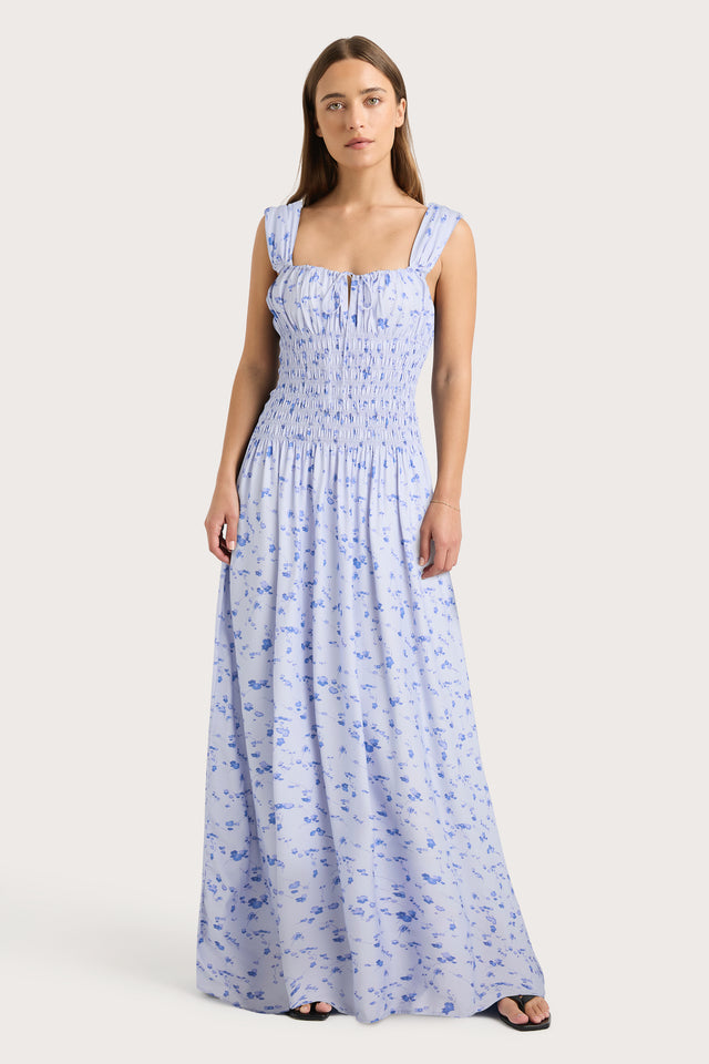 Yerres Maxi Dress Blossom Blue