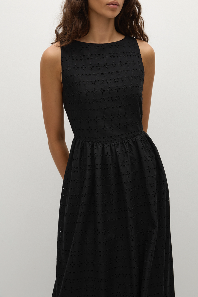 black broderie anglaise midi dress Buy Joules Juliana 100% Cotton Black Broderie Midi Dress from Next USA