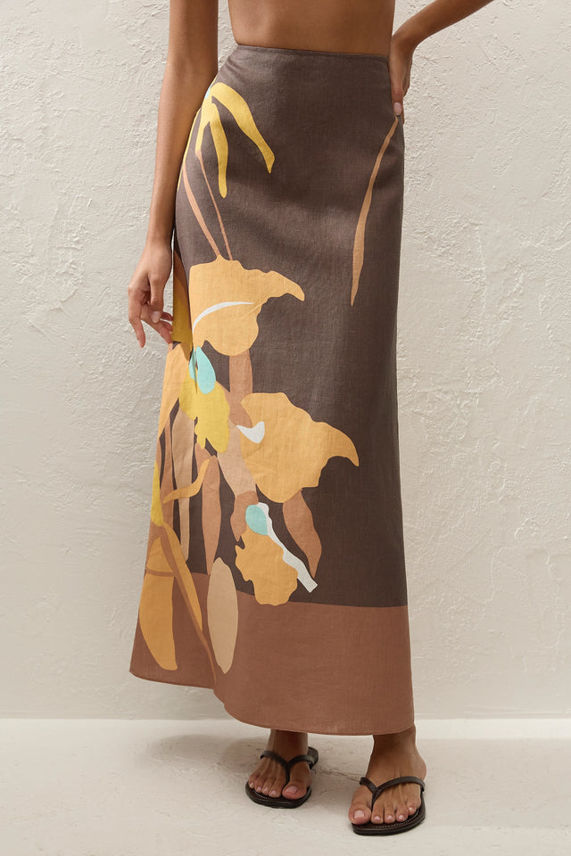 Martina Maxi Skirt Escondido Floral