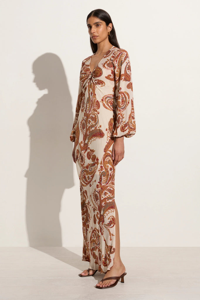 Santos Maxi Dress Alessia Paisley - Faithfull the Brand