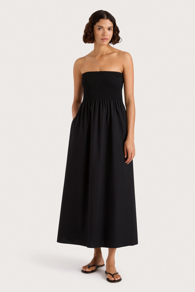 Jamie Midi Dress Black