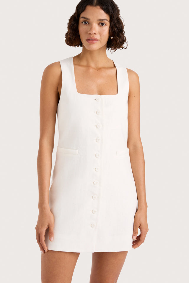 Jaques Mini Dress White