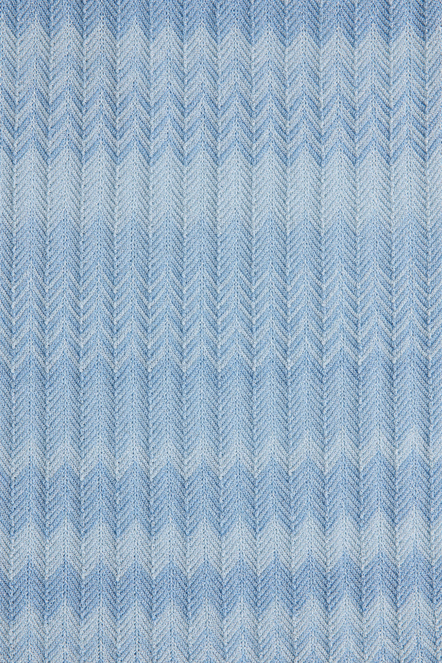 Ria Top Light Blue Chevron