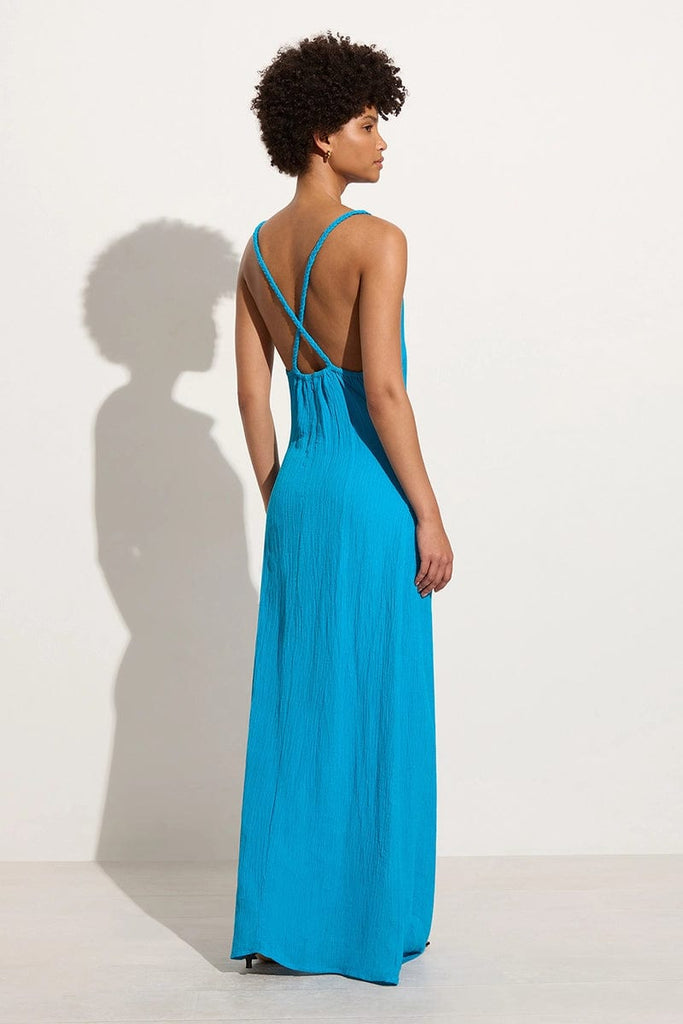 Palermo Maxi Dress Turquoise - Faithfull the Brand