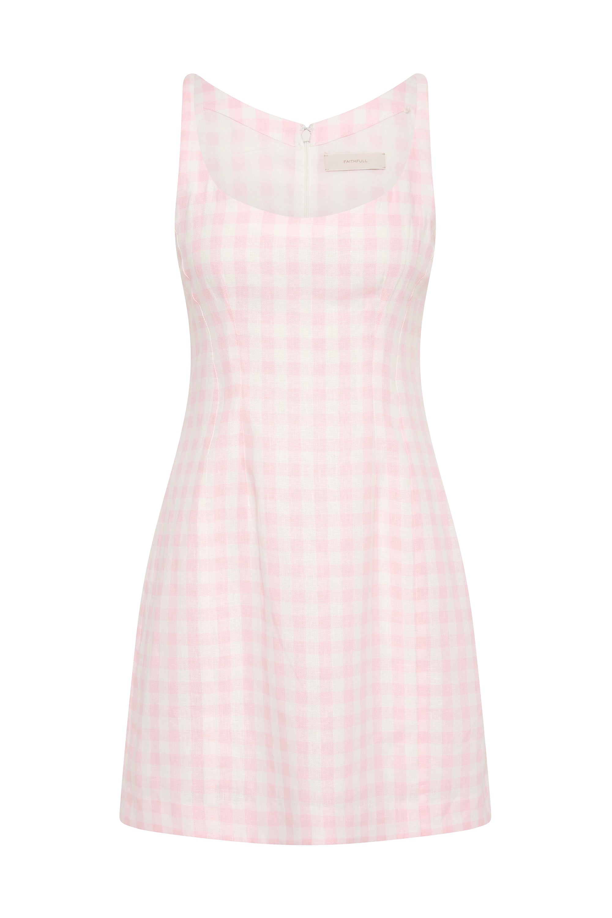 Sanne Mini Dress Gingham Palazzo - Faithfull the Brand INT