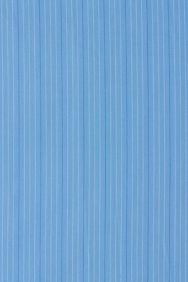 Palomar Midi Dress Mico Pinstripe Azul