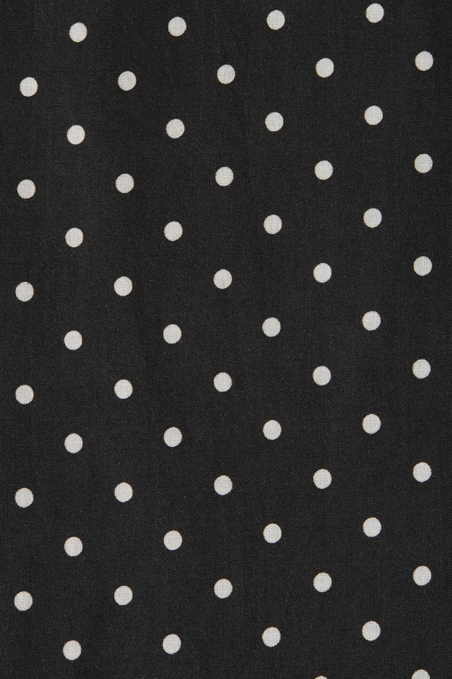 La Cala Midi Dress Lola Polka Dot Black Cream