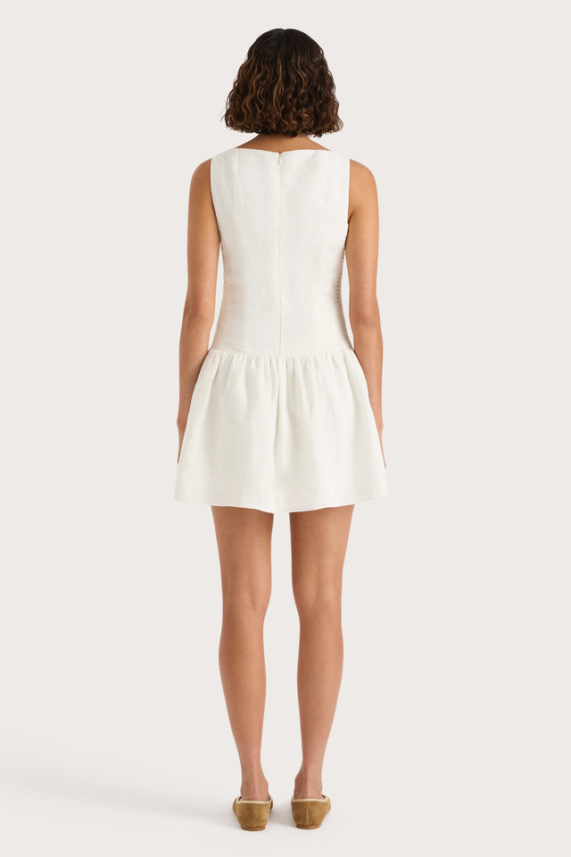 faithfull the brand cherie mini dress FAITHFULL Marinelli Mini Dress in Sidra Floral Print Blue