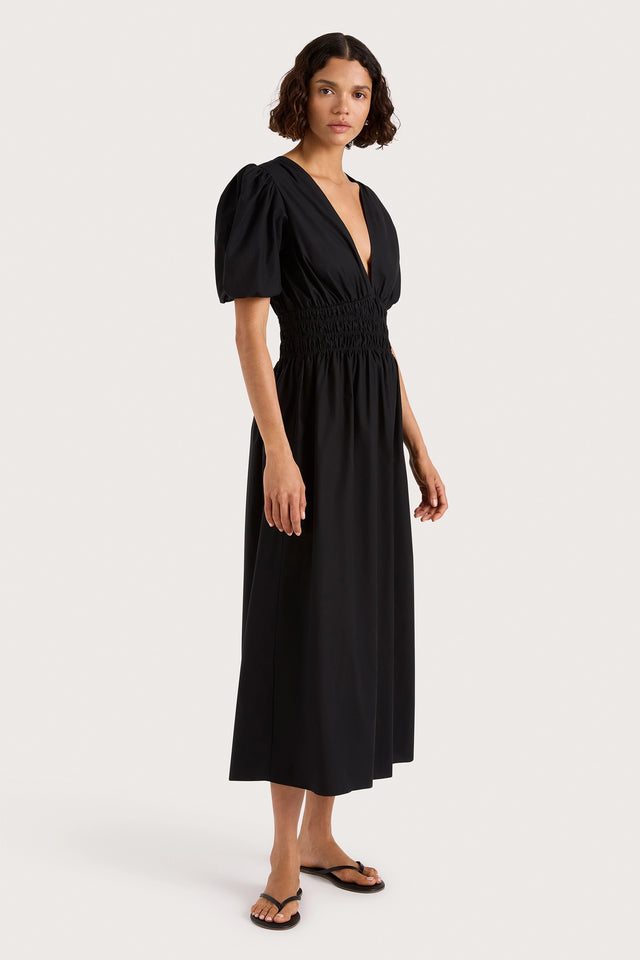 Grace Midi Dress Black - Faithfull the Brand INT Grace Midi Dress Black - Faithfull the Brand INT