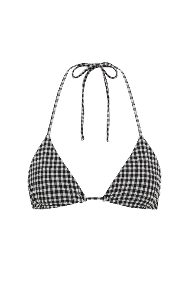 Lole Bikini Top Seersucker Gingham