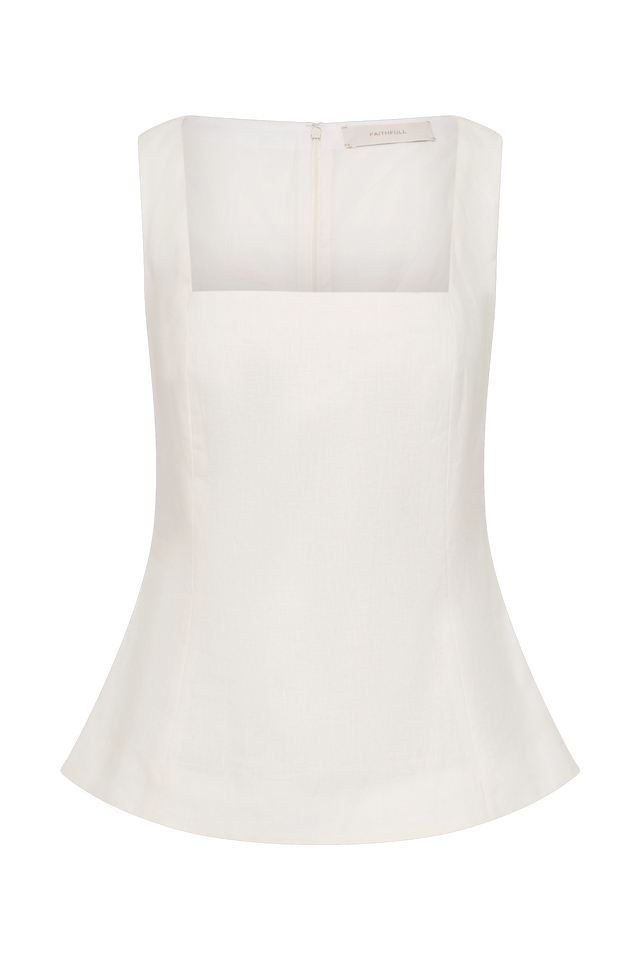 Mina Top White - Final Sale