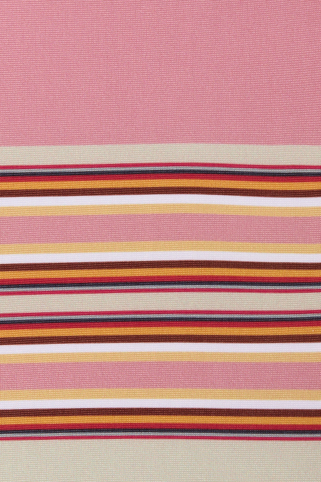 Olina Bikini Bottom Barragan Stripe Dusty Mauve