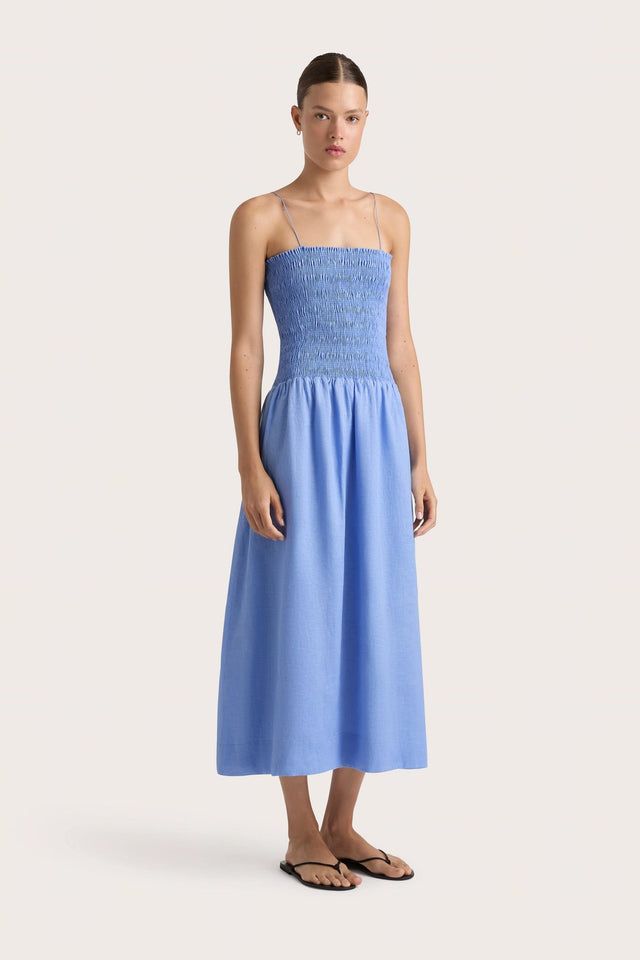 Geriba Midi Dress Mid Blue