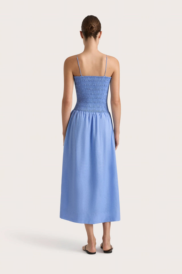 Geriba Midi Dress Mid Blue