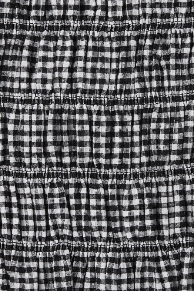 Belinha Mini Dress Cantinho Gingham Black