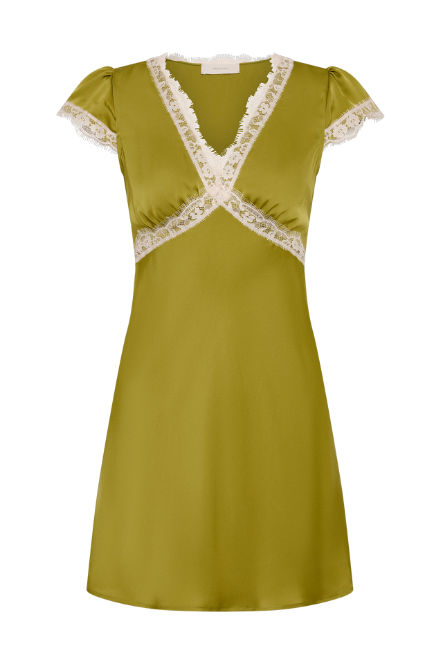 Verena Mini Dress Green - Faithfull the Brand INT Verena Mini Dress Green - Faithfull the Brand INT