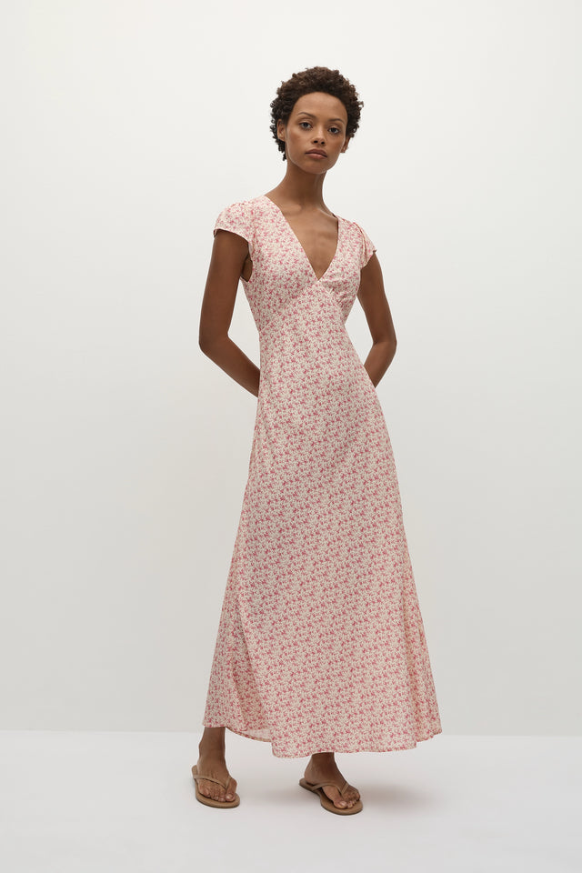 Esson Midi Dress Sakura Floral