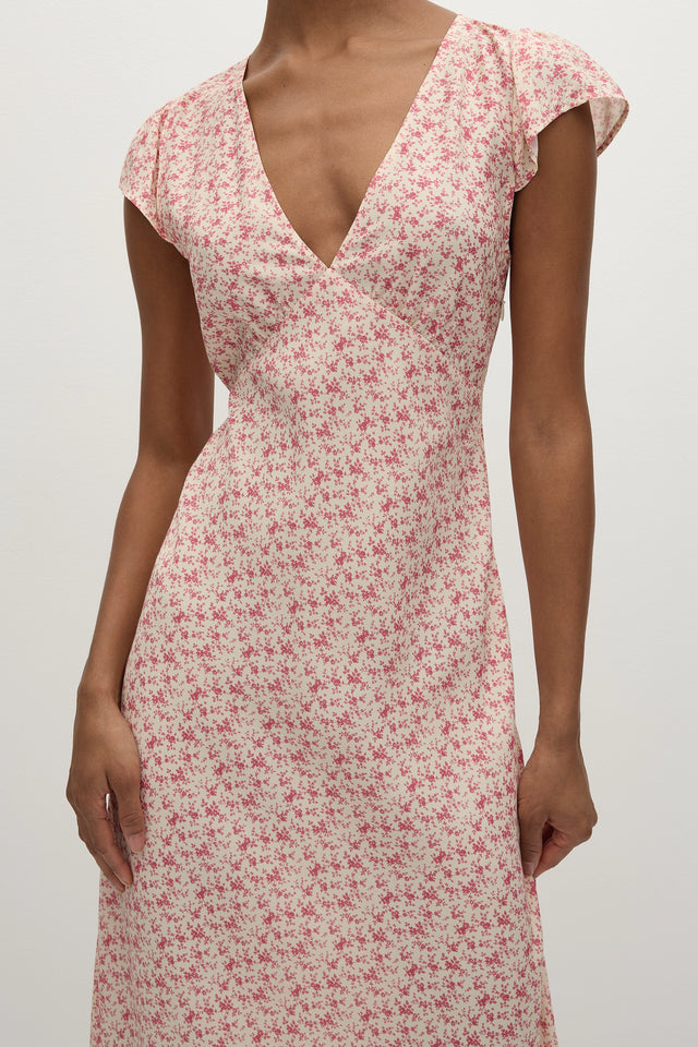Esson Midi Dress Sakura Floral - Faithfull the Brand INT Esson Midi Dress Sakura Floral - Faithfull the Brand INT