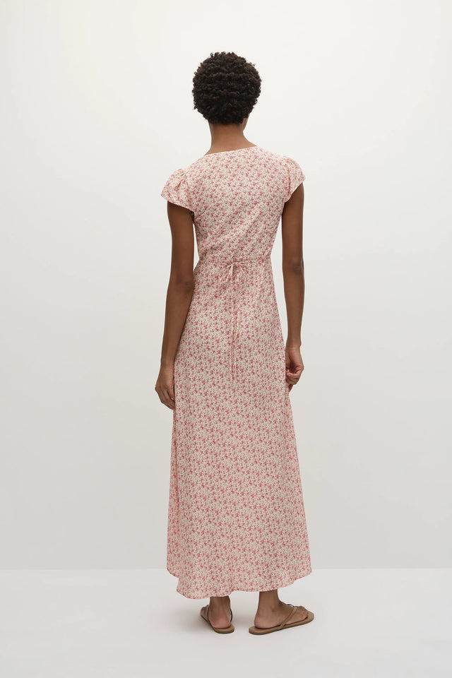 sakura falls fleur midi dress sakura falls fleur midi dress Women's Without You Velvet Cherry Blossom Midi Dress in Green Floral