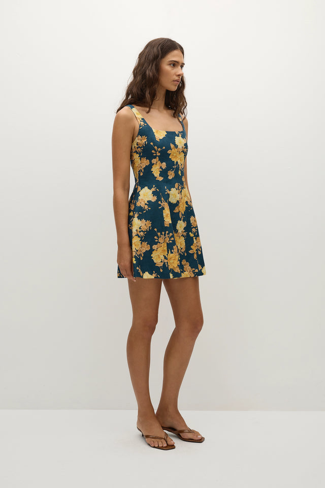 Felice Mini Dress Nora Floral Navy