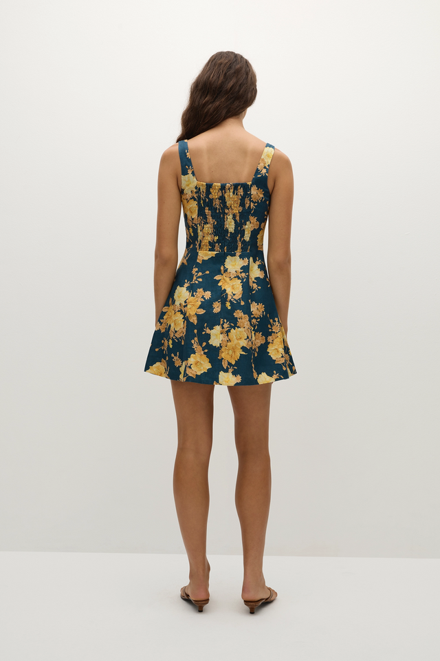 Felice Mini Dress Nora Floral Navy
