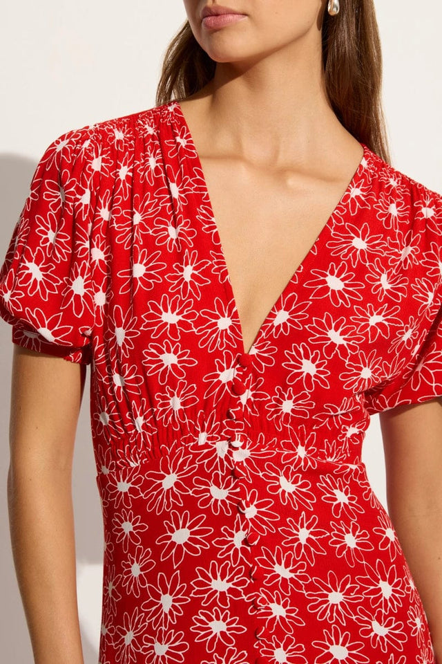 Bellavista Midi Dress La Isla Floral Red (Exclusive)