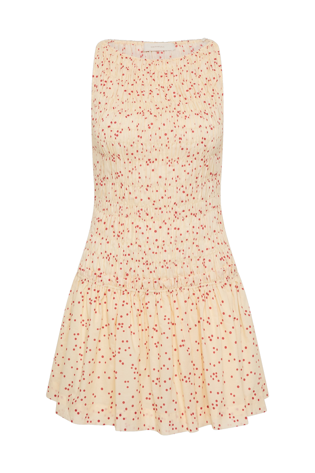 Gala Mini Dress Linnea Dot Panna - Faithfull the Brand INT Gala Mini Dress Linnea Dot Panna - Faithfull the Brand INT