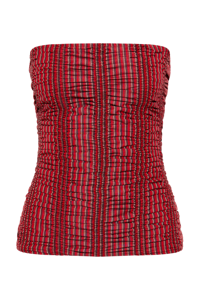 Jilliane Top Wine Stripe