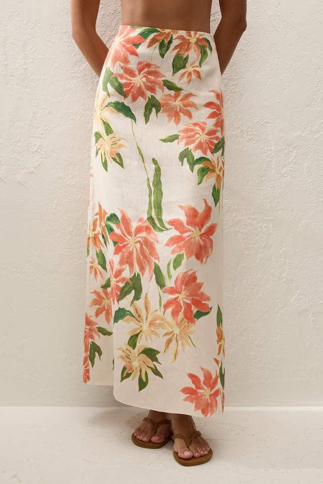 Martina Maxi Skirt Jardines Floral